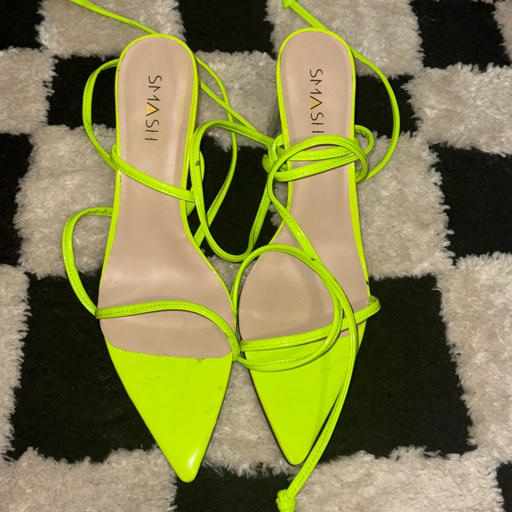 Neon Yellow Women's Sandals